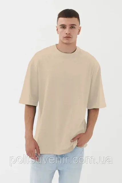 Чоловіча футболка оверсайз з круглим коміром OVERSIZE UNISEX