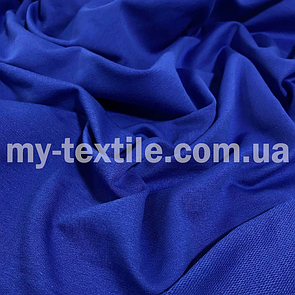 Двонитка тканина трикотажна хб Туреччина 240 grm 180 см Синій