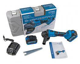 Акумуляторна кутова шліфмашина (болгарка) KRAISSMANN 1253 AWS-BL 20/2