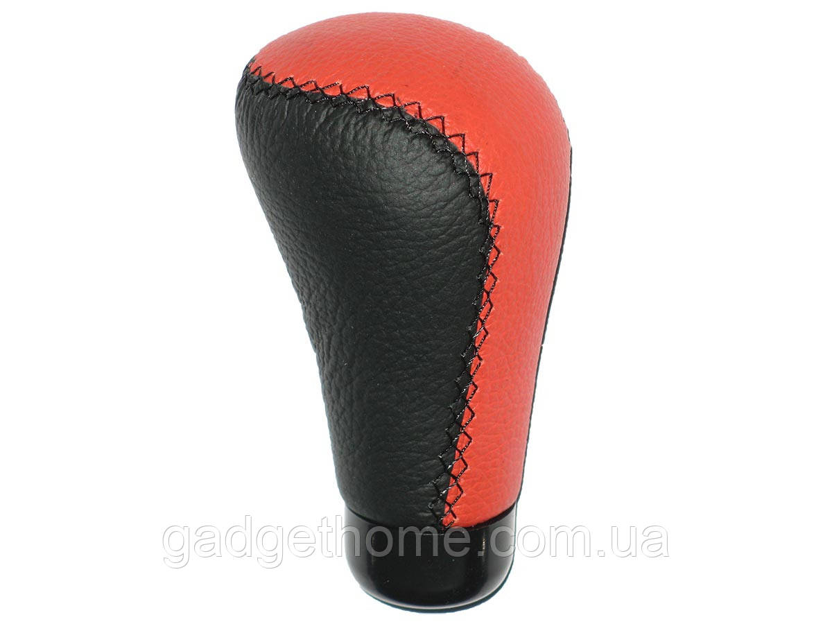 ТОП! Ручка КПП 25338 чорн.-червоний. шкіра - (gHome), фото 1