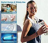 Новий Портативний шийний вентилятор, вентилятор, що перезаряджається, мінівентилятор на шиї, фото 5