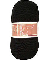 Lanoso PREMIER WOOL (Ланосо Прем'єр Вул) № 217 чорний (Пряжа вовняна з акрилом, нитки для в'язання)
