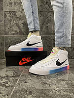 Кросівки жіночі Nike Blazer Mid 77 білі з чорним демісезонним SAR36-23 см