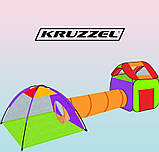 Дитячий ігровий намет + тунель + 200 м'ячів kruzzel (2881), фото 8