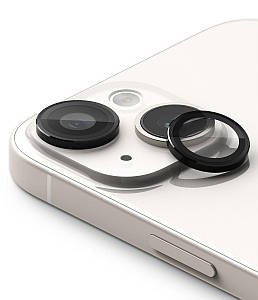 Захисне скло на камеру Ringke Camera Lens Frame Glass до iPhone 15  / 15 Plus Black (CM09875RS)