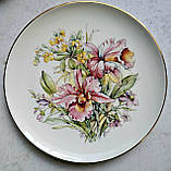 Колекційна, Порфорова тарілка Квіти, фото 3