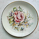 Колекційна, Порфорова тарілка Квіти, фото 5