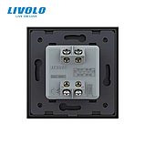 Одноклавішний перехресний вимикач Livolo Чорний, фото 4