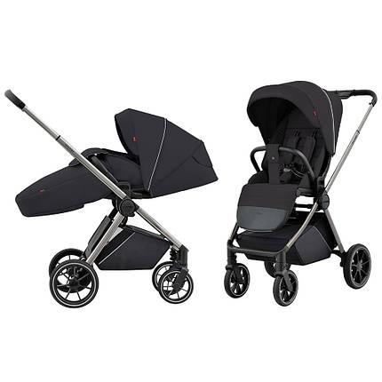 Коляска прогулянкова дитяча CARRELLO Ultra CRL-5525 Power Black BF Чорна, фото 2