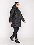 Жіноча куртка великих розмірів з капюшоном - розміри 54-70, фото 2