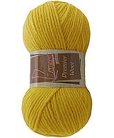 Lanoso PREMIER WOOL (Ланосо Прем'єр Вул) № 1670 жовтий (Пряжа вовняна з акрилом, нитки для в'язання)