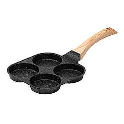 Сковорода для яєць порційна на 4 секції антипригарна пательня