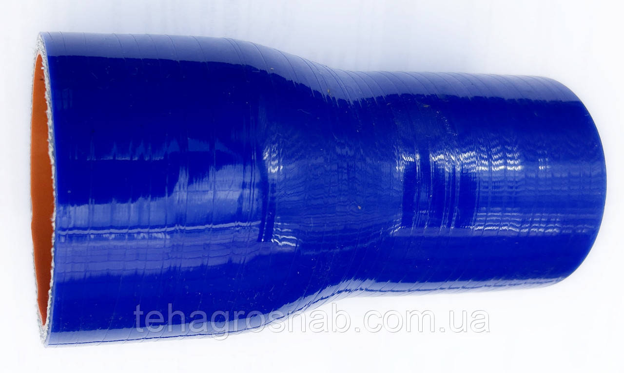Патрубок перехідний D55/65 L120 (силікон 4-х шаров.)