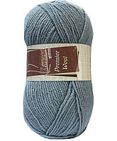 Lanoso PREMIER WOOL (Ланосо Прем'єр Вул) № 1306 сіро-синій (Пряжа вовняна з акрилом, нитки для в'язання)