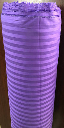 Фіолетовий Страйп-сатин смужка однотонний 240 см у рулоні (60 м), натуральна бавовняна тканина для постільної білизни, фото 3