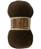 Lanoso PREMIER WOOL (Ланосо Прем'єр Вул) № 1937 темно-коричневий (Пряжа вовняна з акрилом, нитки для в'язання)