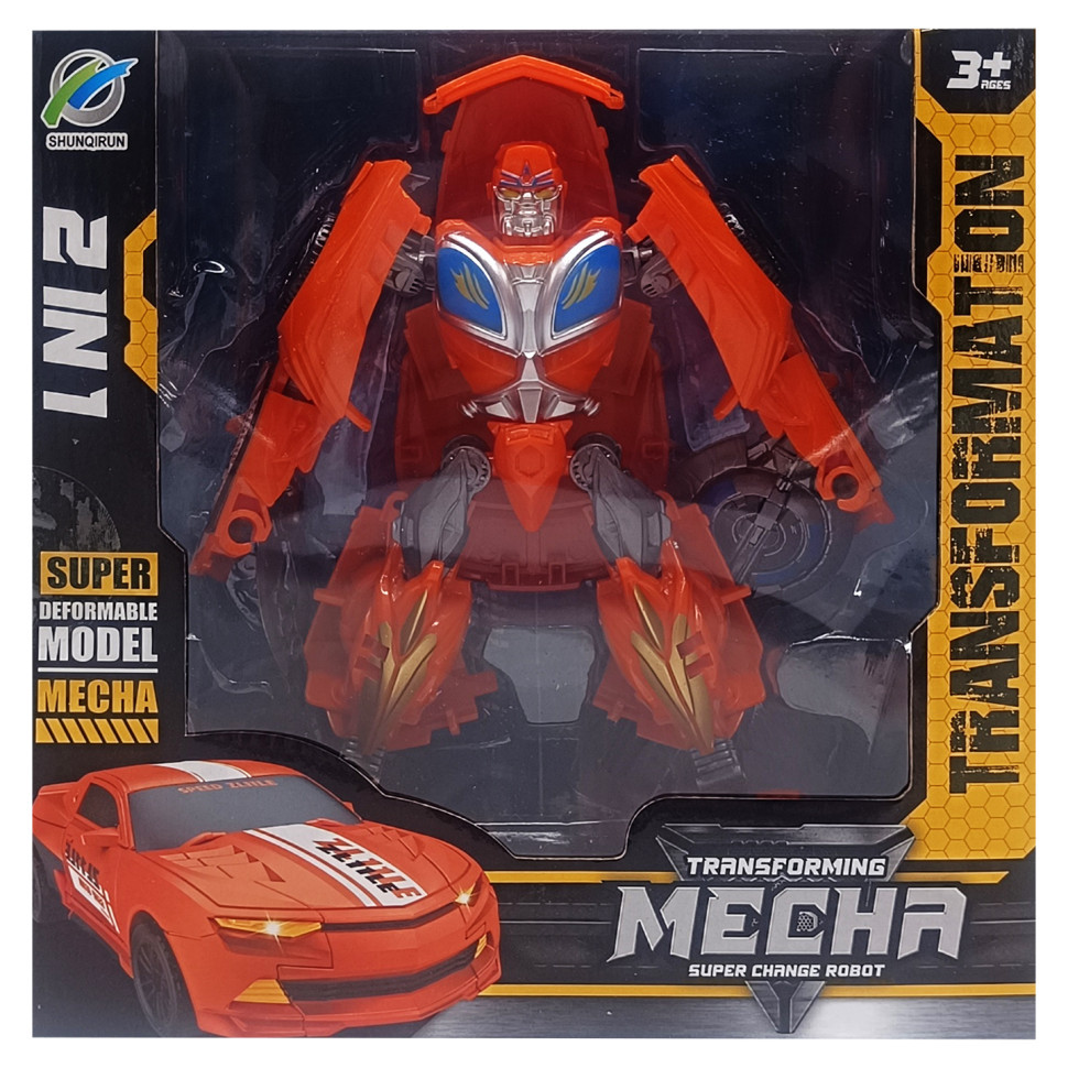 Машинка-трансформер «Transforming Mecha» 168-22 Жовтогарячий, фото 1