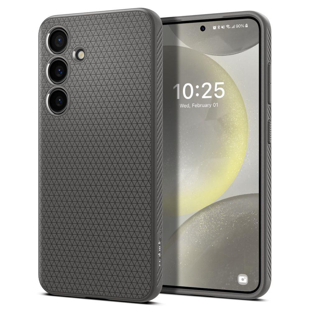 Чохол Spigen Liquid Air до Samsung Galaxy S24 Marble Grey (ACS07450)