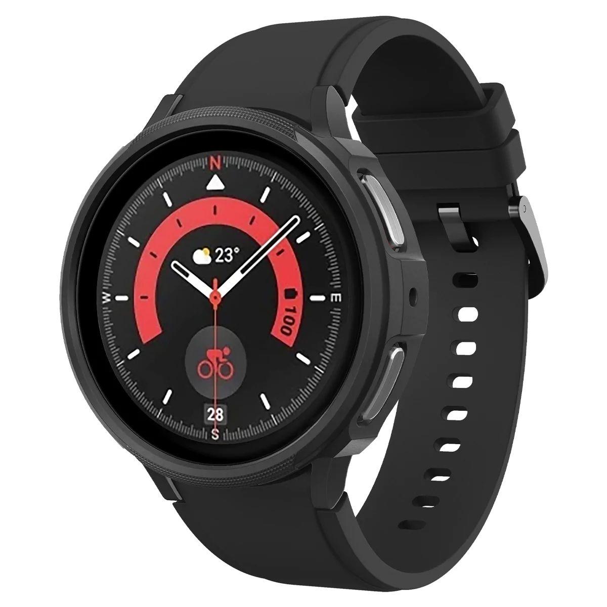 Чохол Spigen Liquid Air до Samsung Galaxy Watch 5 Pro 45mm Matte Black (ACS05185), фото 1