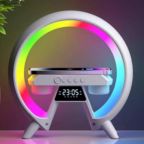 Light Sound Machine XM-X63, RGB нічник, годинник, бездротова зарядка, Bluetooth колонка