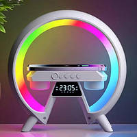 Light Sound Machine XM-X63, RGB нічник, годинник, бездротова зарядка, Bluetooth колонка
