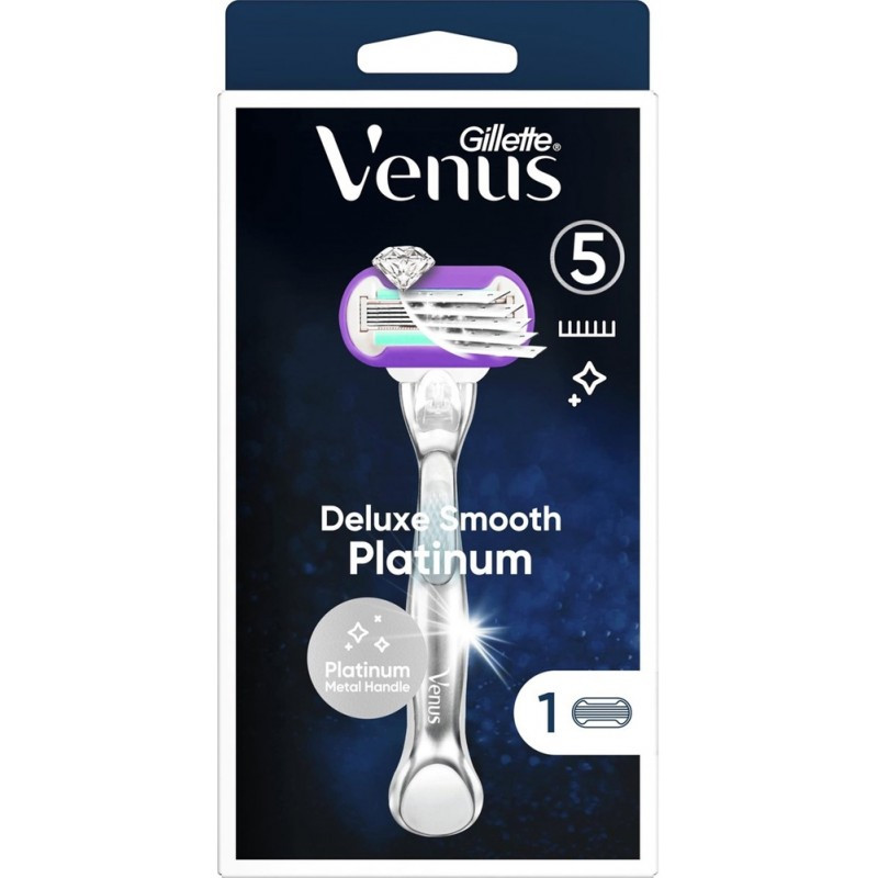 Станок Gillette Venus Delux Smooth PLATINUM Swirl (1)