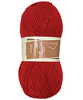 Lanoso PREMIER WOOL (Ланосо Прем'єр Вул) № 971 червоний (Пряжа вовняна з акрилом, нитки для в'язання)