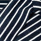 Трикотаж ангорка королівська біло-чорна смужка 4мм*17мм, фото 9