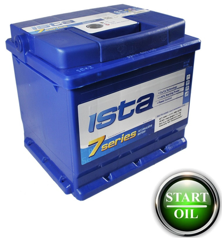 Акумулятор ISTA 7 Series 50Ah 480A R+