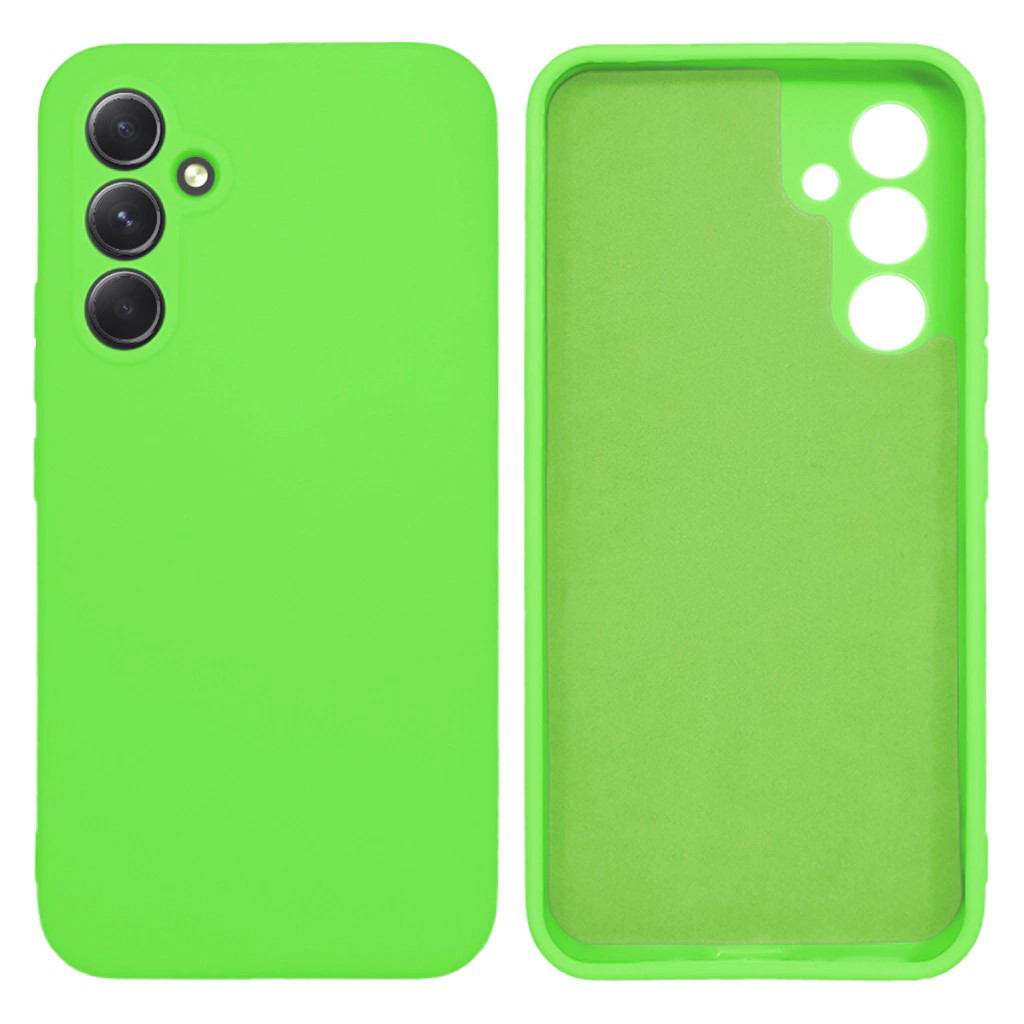 Чохол Silicone case Camera Protective для Samsung A54 (27) яскраво-зелений Neon green