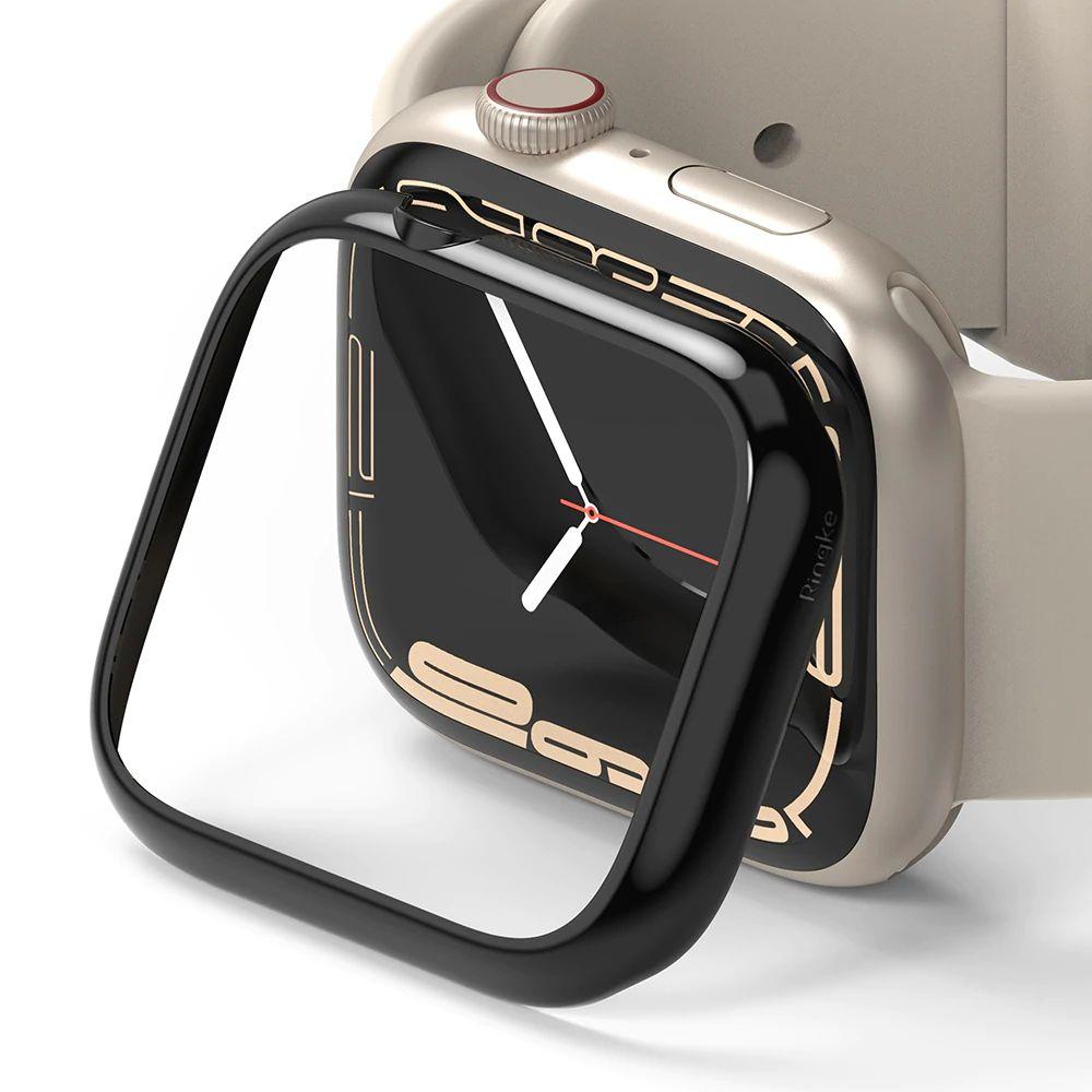 Накладка Fusion Bezel Styling до Apple Watch 7/8/9 45mm Stainless Steel Glossy Black (AW7-45-03), фото 1