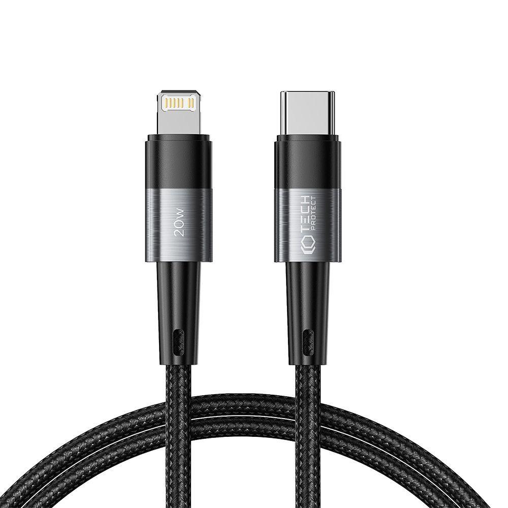 Дата-кабель Tech-Protect Ultraboost Type-C to Lightning Cable PD20W/3A 1m Grey (9490713934104)
