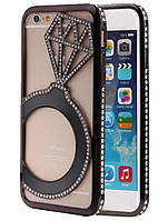 Бампер для iPhone 6 6S зі стразами Кільце з діамантом