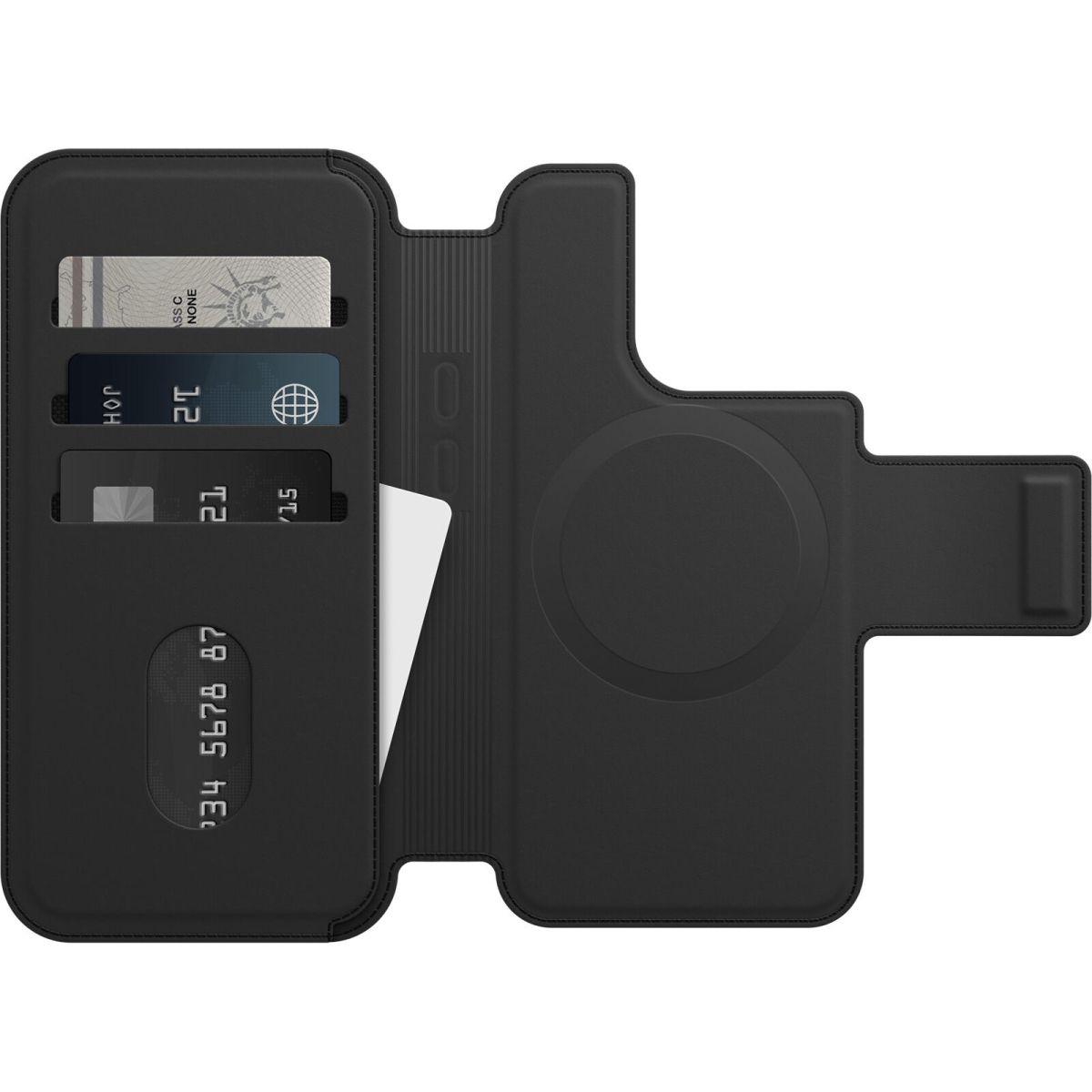 Обкладинка OtterBox Folio MagSafe до iPhone 14 Pro Max Black (77-90285)