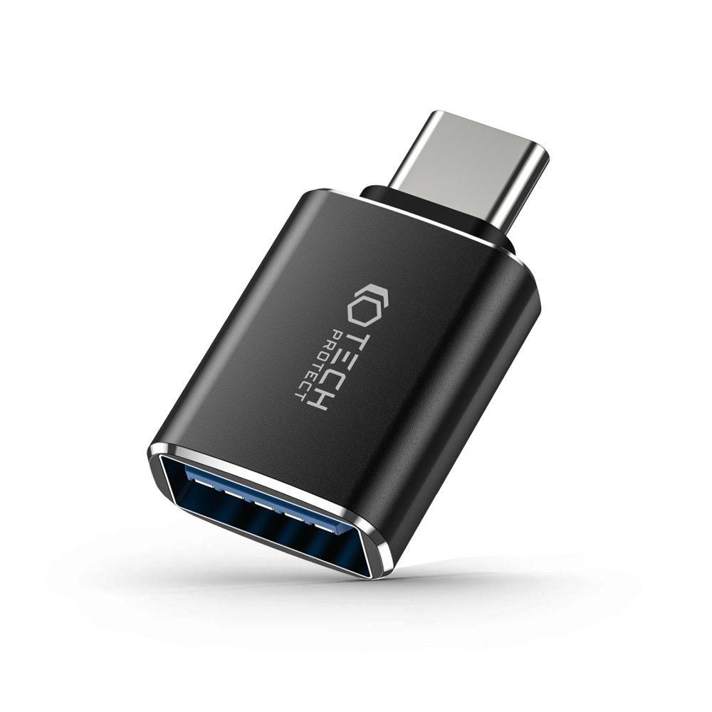 Перехідник Tech-Protect Ultraboost Type-C to USB OTG Black (9490713932858)