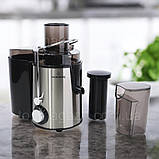 Соковичавниця електрична Crownberg соковижималка побудова потужна 1000 Вт соковитискач для овочів та фруктів, фото 3