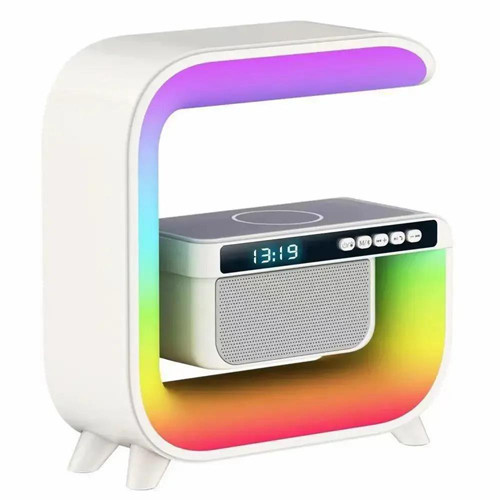Light Sound Machine XM-G3mini, RGB нічник, годинник, бездротова зарядка, Bluetooth колонка, фото 1