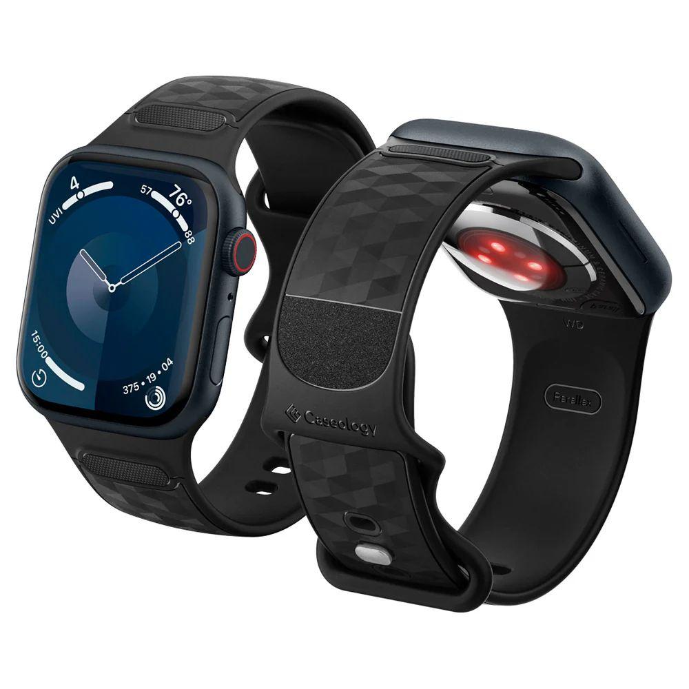 Ремінець Caseology Parallax Band до Apple Watch 42/44/45/46/49mm Matte Black (AMP07135)