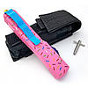 Ніж Microtech Dessert Warrior Ultratech Donut Pink Drop Point, фото 4