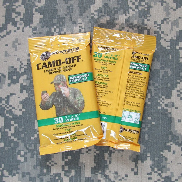 Вологі серветки Hunters для видалення військового гриму, фото 1