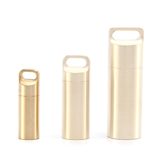 Латунна капсула-контейнер YYEDC Brass розмір S, фото 1