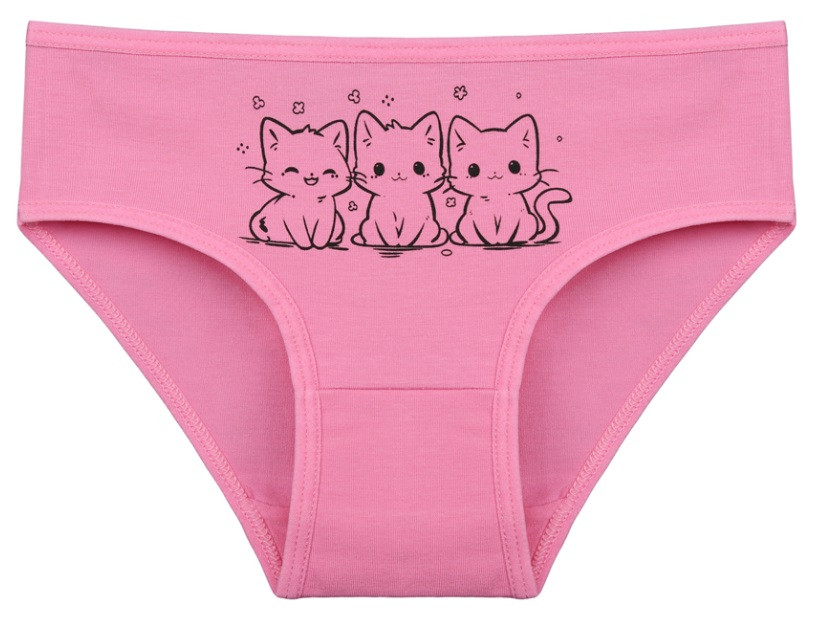 Трусики для дівчинки "Кошенята", 6-7 років (зріст 122-128)