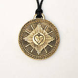 Амулет Віра-Надія-Любов Бронзове покриття / Амулет Віра-Надія-Любов Бронзове покриття 2x2 см, фото 4