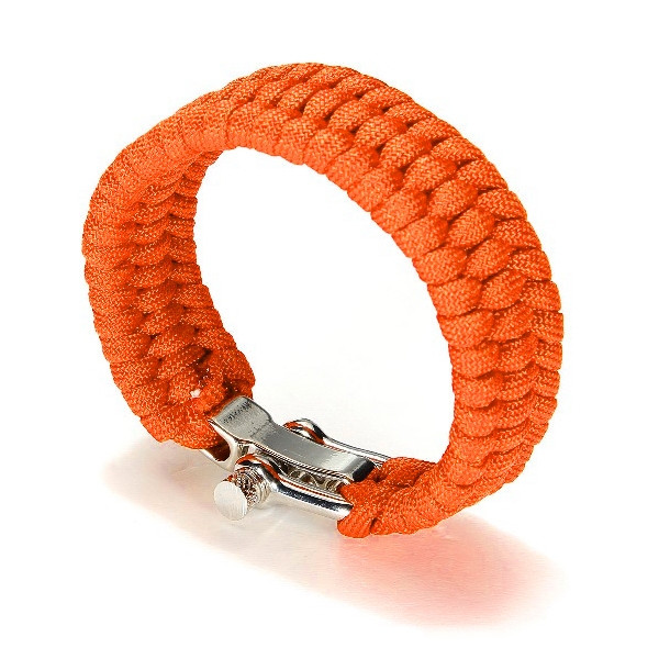 Браслет з паракорду зі сталевою пряжкою (регульований), фото 1