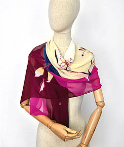 Шарф тонкий легкий шифоновий Лілія