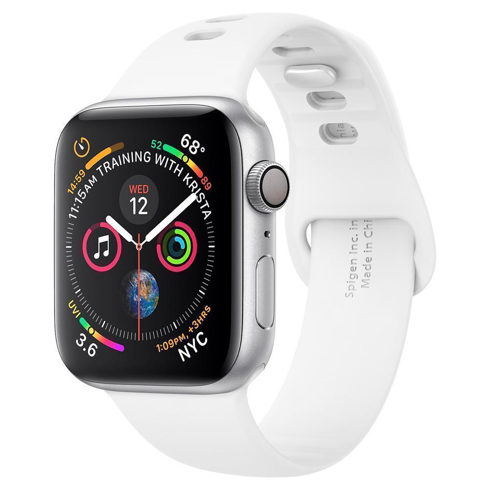 Ремінець Spigen Silicone Fit Band до Apple Watch 42/44/45/46/49mm White (062MP25402)