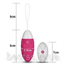 Віброяйце з дистанційним пультом управління IJOY Wireless Remote Control Rechargeable Egg Pink, фото 2