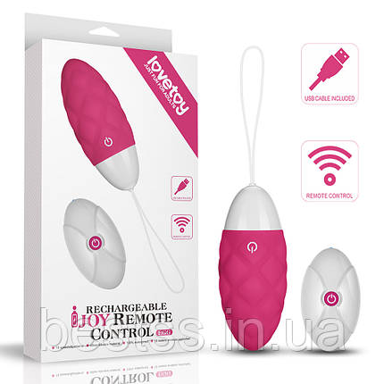 Віброяйце з дистанційним пультом управління IJOY Wireless Remote Control Rechargeable Egg Pink, фото 1