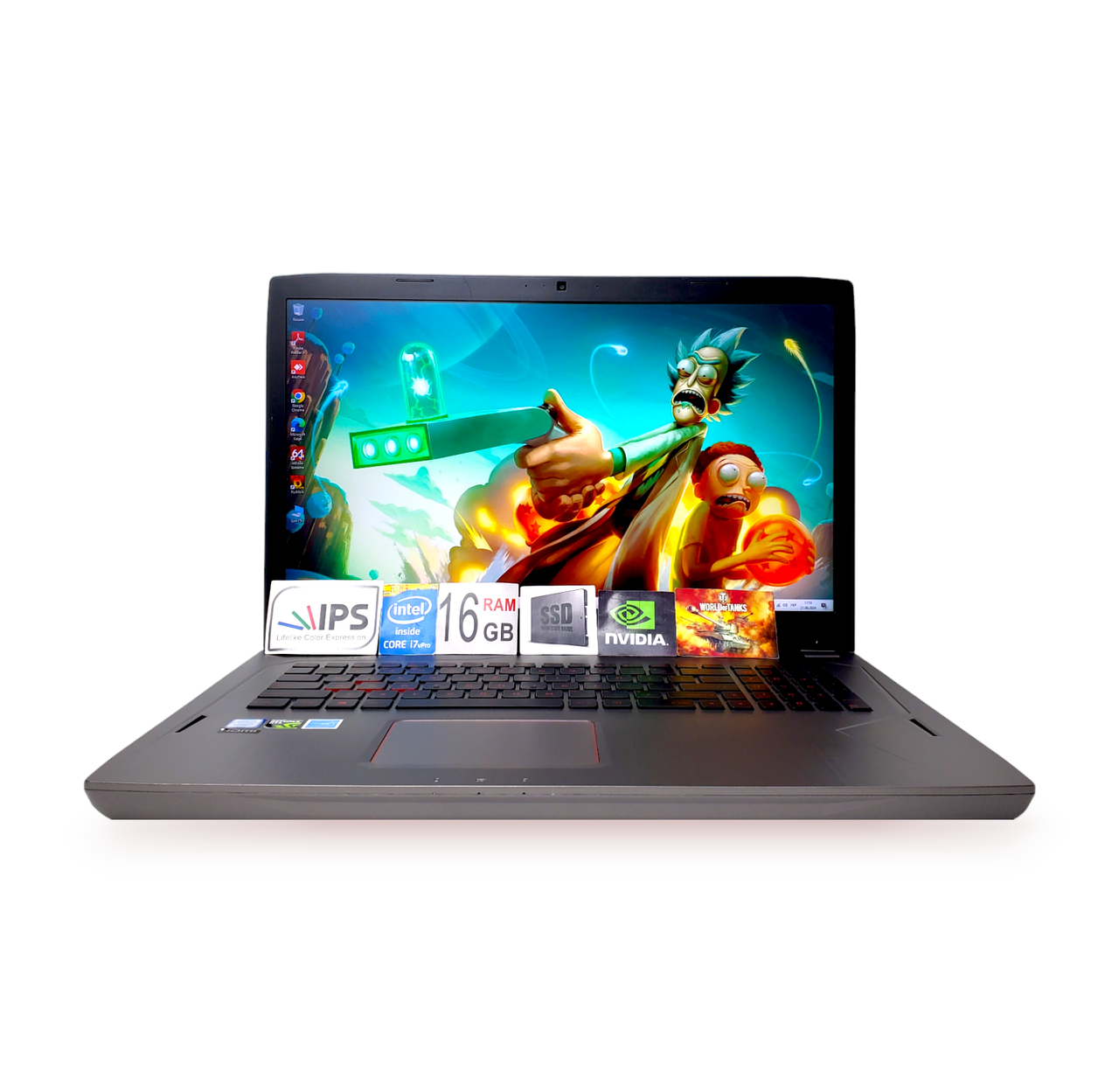 Ігровий ноутбук Asus ROG Strix GL702V 17.3 FHD IPS 120HZ i7-7700HQ 16GB SSD256GB+512 GB GeForce GTX1070 8GB