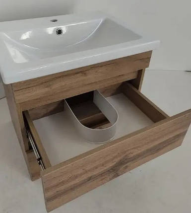 Тумба підвісна Minimal 60 см з умивальником Cers, фото 4